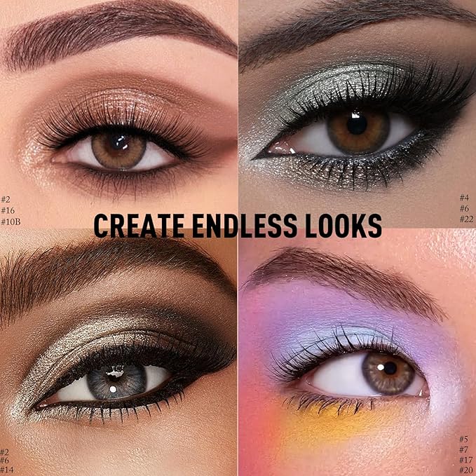 Taupe Shimmer Eyeshadow Stick, Waterproof Cream Eye Shadow Pencil Long-Lasting Crease-Proof Glitter Eyeshadow Crayon Smooth High Pigmented Highlighter Blendable Neutral Eye Shadow Liner Makeup-Velvo Beauty