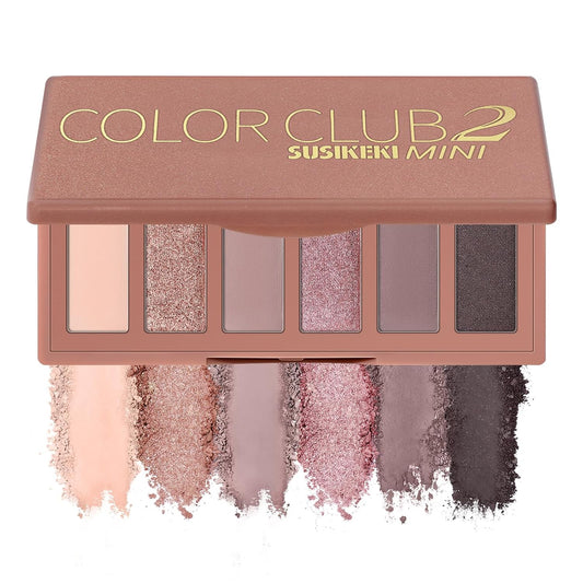6 Colors Mini Eyeshadow Makeup Palette Rosy Neutral Nude Eye Shadow Shimmer & Matte Make Up Pallet with Mirror Highly Pigmented Long Lasting Waterproof Travel Size Gift Kit 02-Velvo Beauty