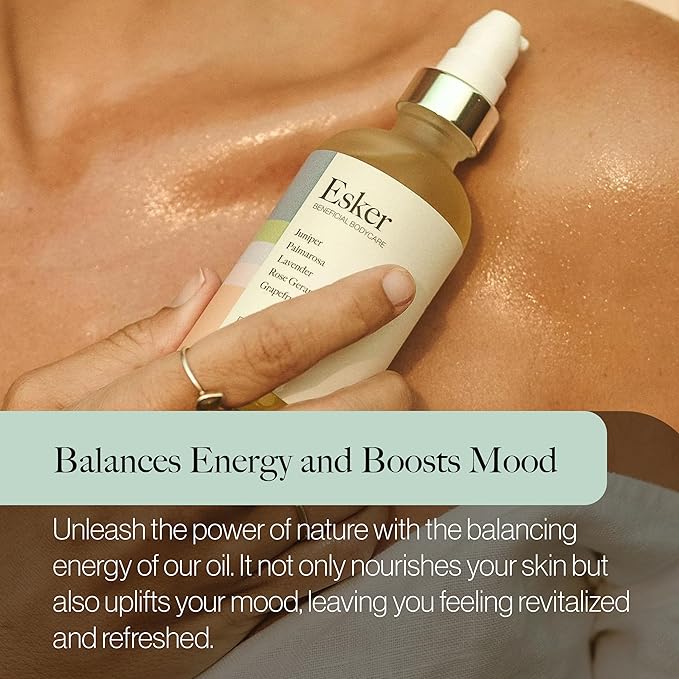 ESKER Beauty Firming Body Oil | (4 oz) | Plant-Based Serum Firms and Tightens Skin | Clean Beauty-Velvo Beauty