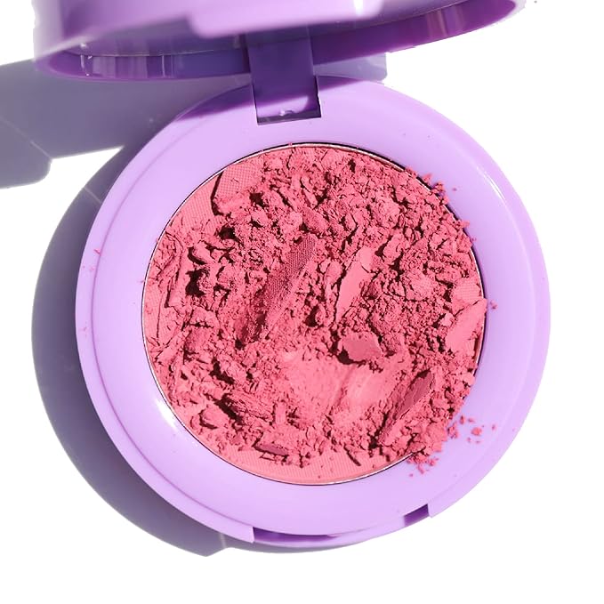 Half Caked In Bloom Powder Blush | vegan & cruelty-free, fragrance-free, highly pigmented, primer-infused | 3.8g (Soft Serve)-Velvo Beauty