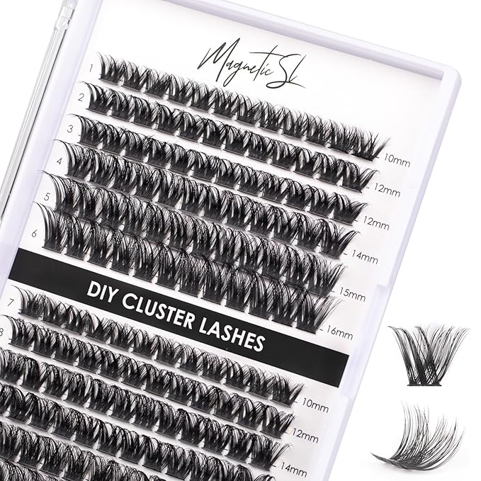 Lash Clusters 144 Pcs Individual Lashes Clusters Eyelash Extensions False Eyelashes DIY Lash Extension Reusable False Eyelashes Natural Look Mix 10-16mm C D Curl-DM27-Velvo Beauty