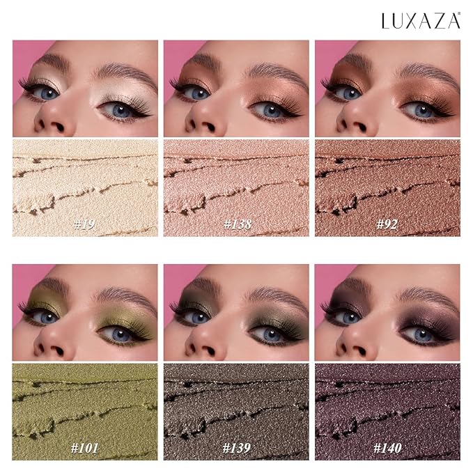 Shimmer Eyeshadow Stick Makeup 6PCS Set, Pink Metallic Matte Cream Eye Shadow Eyeliner Brightener Pencil Crayon - DESERT WILD-Velvo Beauty