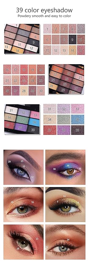Professional All In One Makeup set, Cosmetic, Makeup kits for teenagers 14-16, Makeup kit for women full kit, Include Eyeshadow Palette Lipstick Eyebrow Pencil Brush(39 Color)-Velvo Beauty