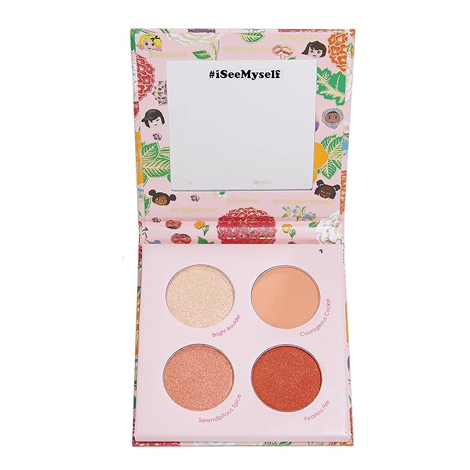 Winky Lux Charmsters Tenacious Palette, Eyeshadow Palette with Pink, Peach and Red Eyeshadows, Makeup Palette-Velvo Beauty