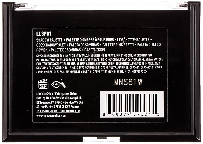 NYX PROFESSIONAL MAKEUP Lid Lingerie Shadow Palette, Eyeshadow Palette-Velvo Beauty