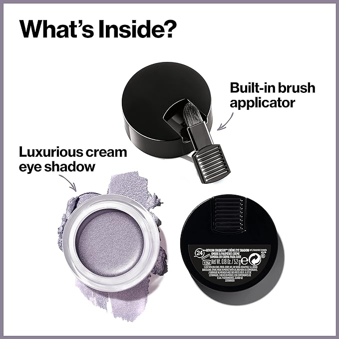Revlon Crème Eyeshadow, ColorStay 24 Hour Eye Makeup, Highly Pigmented Cream Formula in Blendable Matte & Shimmer Finishes, 710 Caramel, 0.18 Oz-Velvo Beauty