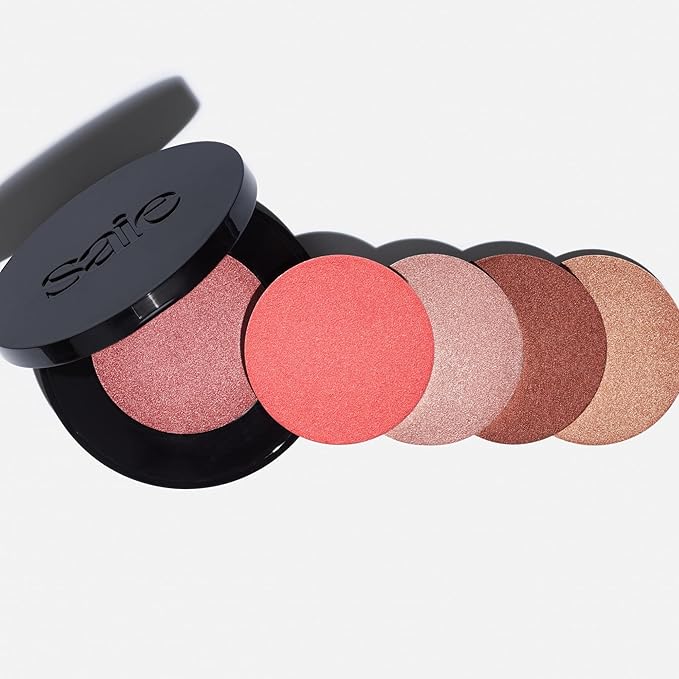 Saie Glow Sculpt Multi-Use Highlighter + Cream Blush - Lightweight with Hyaluronic Acid + Micropearl for Radiant, Glowing Skin - Bronzeglow (.02 oz)-Velvo Beauty