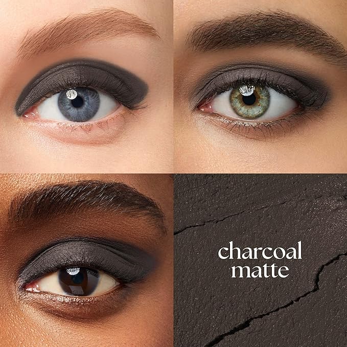 Julep Eyeshadow 101 Cream-to-Powder Waterproof Shadow Stick – Charcoal Matte – Long-Lasting, Crease-Proof, Dark Grey Matte Cream Eyeshadow with Built-in Smudger-Velvo Beauty
