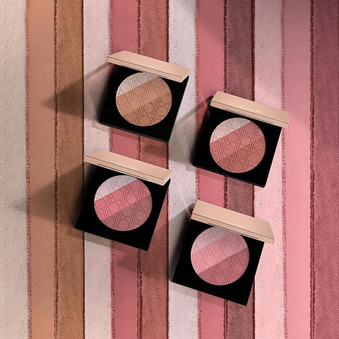 Glow FX Natural Face Palette - Blush for Cheeks, Bronzer Powder, and Highlighter Makeup - Enriched with Jojoba Oil - 139 Blooming Chic - 0.42 oz-Velvo Beauty