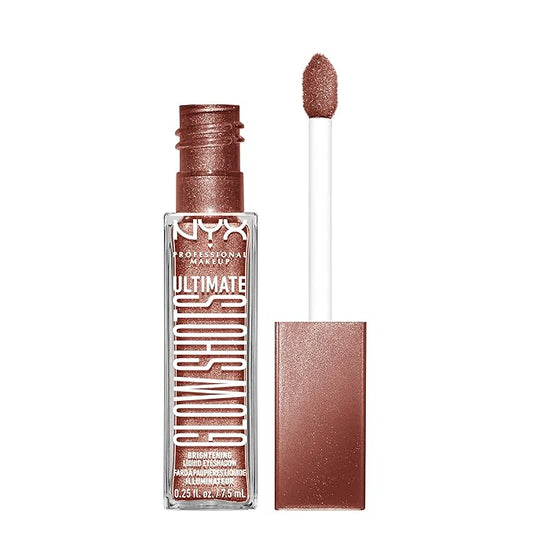 NYX PROFESSIONAL MAKEUP Ultimate Glow Shots, Liquid Eyeshadow, Long-Lasting Shimmer Eye Shadow with Vitamin C - Mango Moment-Velvo Beauty