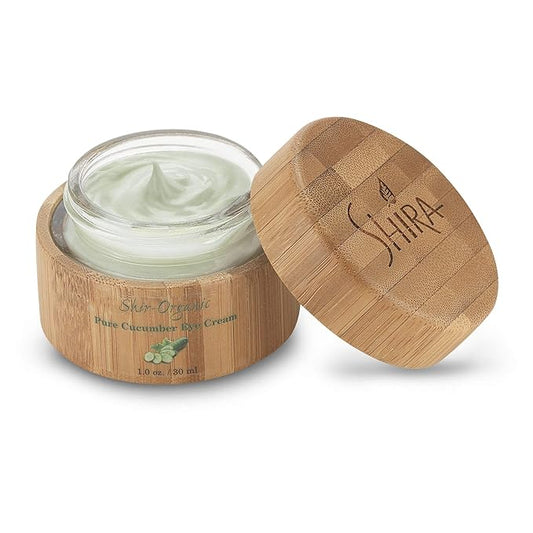 Shir-Organic Pure Cucumber Eye Cream For Dark Circles Eye Puffiness Wrinkles Instant Hydration Anti Aging Eye Cream for All Skin Type (30 ML)-Velvo Beauty