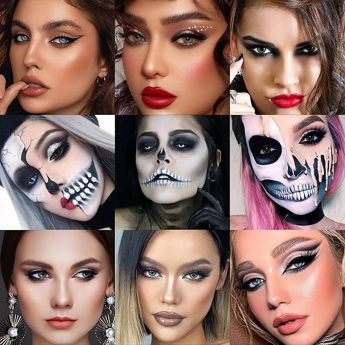 docolor Eyeshadow Palette 9 Colors Black Eyeshadow Gemstone Shadow Palette Highly Pigmented Mattes Shimmers Smokey Glitter Cream Colorful Powder Blendable Long Lasting Waterproof Makeup Palette-Velvo Beauty