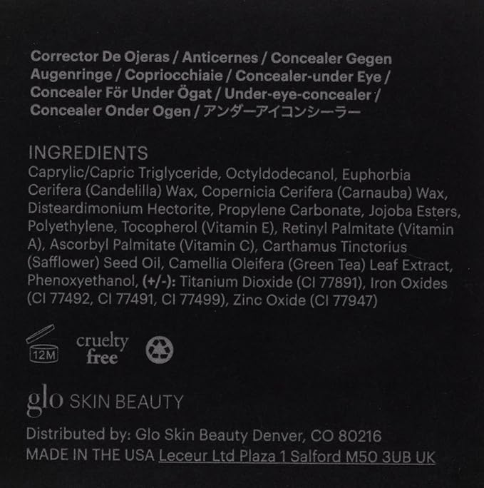 Glo Skin Beauty Under Eye Concealer Makeup with Duo Shades for Custom Blending - Corrects & Conceals Dark Circles & Redness - Buildable Longwearing Coverage (Honey)-Velvo Beauty