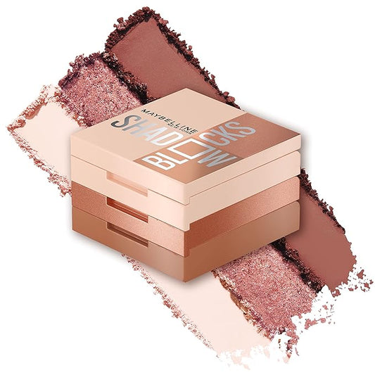Maybelline New York Shadow Blocks Shadow Blocks Eyeshadow Palette, Stacked Eye Shadow Trio, 82nd & Park Ave, 0.08 oz-Velvo Beauty