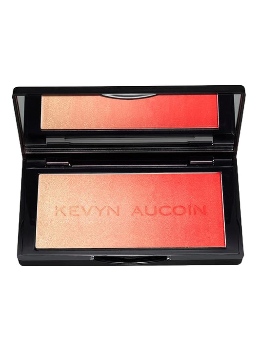 Kevyn Aucoin The Neo-Blush, Sunset: Blush makeup compact. Trio palette of gradient colors. Blends pearl, satin & matte finishes for highlighting cheeks. Personalized looks - natural to pop of color.-Velvo Beauty