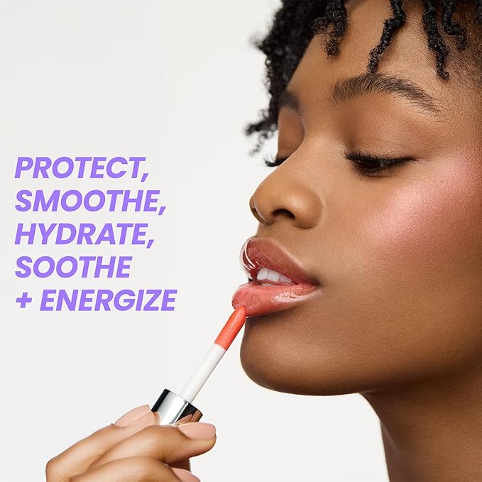 Wonderskin Lip Oil Rehab Serum - Tinted Lip Oil for Women, Hydrating, Moisturizing, and Non-Sticky Bright Red Tint Serum for Dry Lips (Flirt)-Velvo Beauty