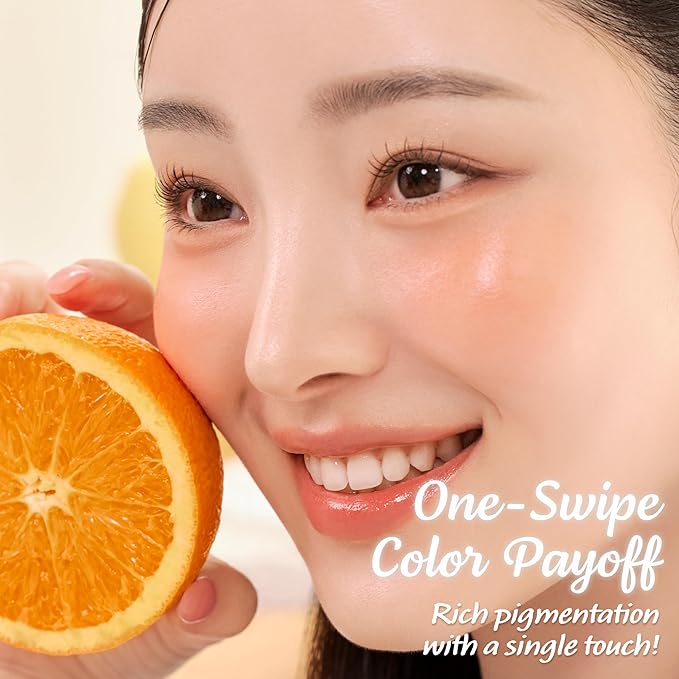 Touch in Sol In My Heart Stick Blush (#Sunset Coral) – Cream Blush Stick for Cheeks, Eyes & Lips – Korean Makeup Cheek – Creamy, Blendable Milk Blush for Dewy Glow, Natural Finish, k beauty (0.21 Oz)-Velvo Beauty