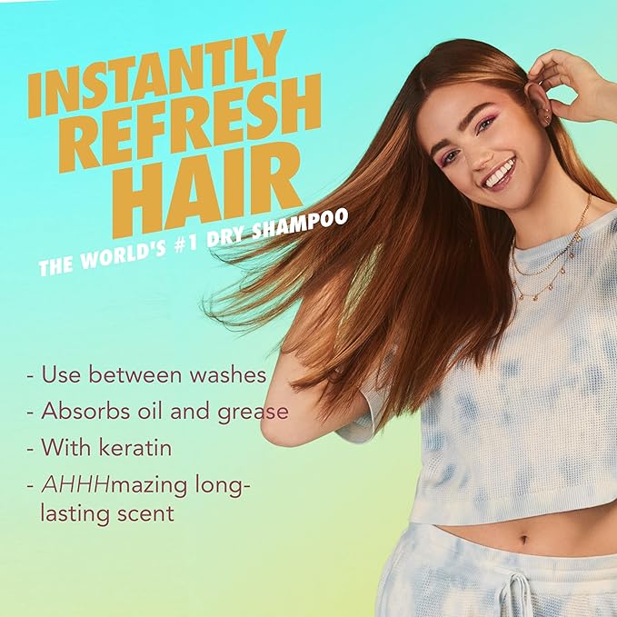 Batiste Dry Shampoo for Blonde Hair, Refresh Hair and Absorb Oil Between Washes, Waterless Shampoo for Added Hair Texture and Body, 5.71 oz-Velvo Beauty