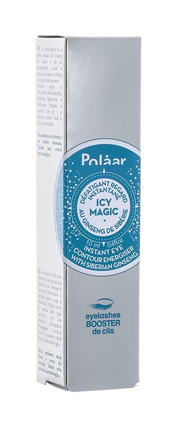 Polåar - Icy Magic Instant Eye Contour Energiser with Siberian Ginseng - Anti-Dark Circles & Puffiness- Decongesting Icy Ball - Fragrance-Free - 92% Natural, Vegan, Cruelty Free, Made in France - 0.4-Velvo Beauty