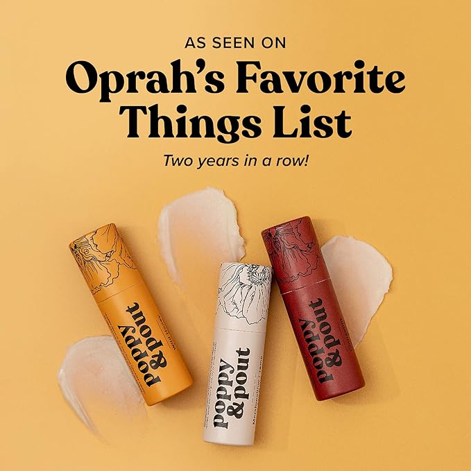 Poppy & Pout Marshmallow Creme Jumbo Lip Balm | All Natural Lip Balms & Moisturizers | Hydrates with Beeswax, Vitamin E, Organic Coconut Oil | Cruelty-Free | Lip Balm in Recyclable Cardboard Tube-Velvo Beauty