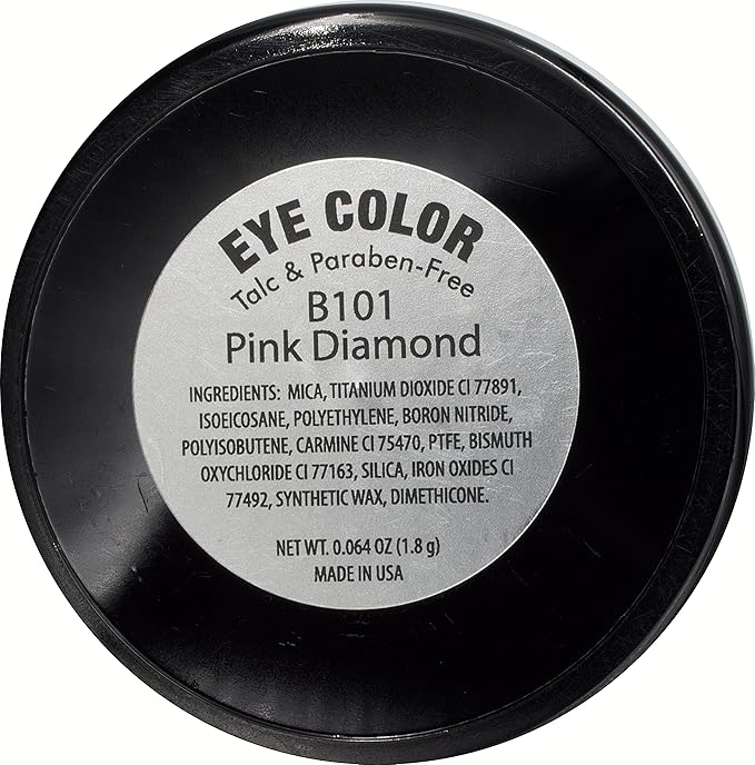 Pink Diamond Shimmering Rose Pressed Powder Single Vegan Eyeshadow; Talc, Paraben & Cruelty Free-Velvo Beauty