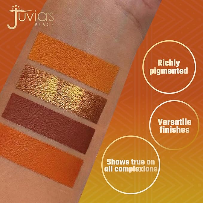 Juvia's Place Rebel Quad Honey Eyeshadow Palette - Professional Eye Makeup, Pigmented Eyeshadow Palette, Makeup Palette for Eye Color & Shine, Pressed Eyeshadow Cosmetics, Shades of 4-Velvo Beauty