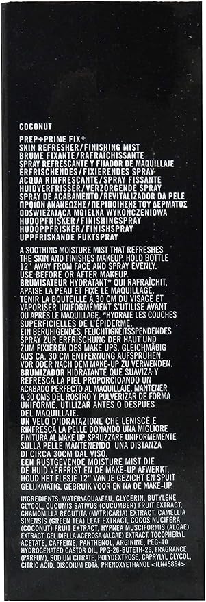 Mac Prep and Prime Fix Plus Skin Refresher Finishing Mist (Scent Coconut) 3.4 Ounces-Velvo Beauty