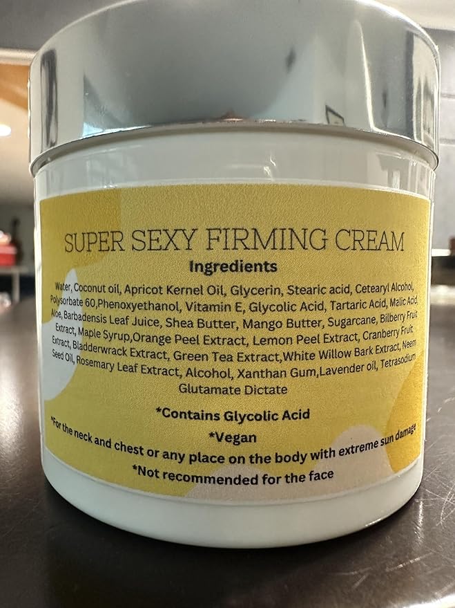 Skin Nation Super Firming Cream, Hydrating Body Lotion with Shea Butter, Glycolic Acid, Aloe Vera, Can Help Smooth Crepey Skin and Support Firmer Neck & Décolleté, 4 oz-Velvo Beauty