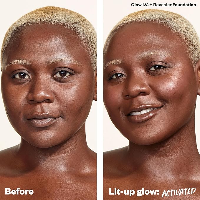 Kosas Glow I.V. Vitamin-Infused Skin Enhancer Face Makeup - Tinted Beauty Highlighter for a Healthy Glow - Energize-Velvo Beauty