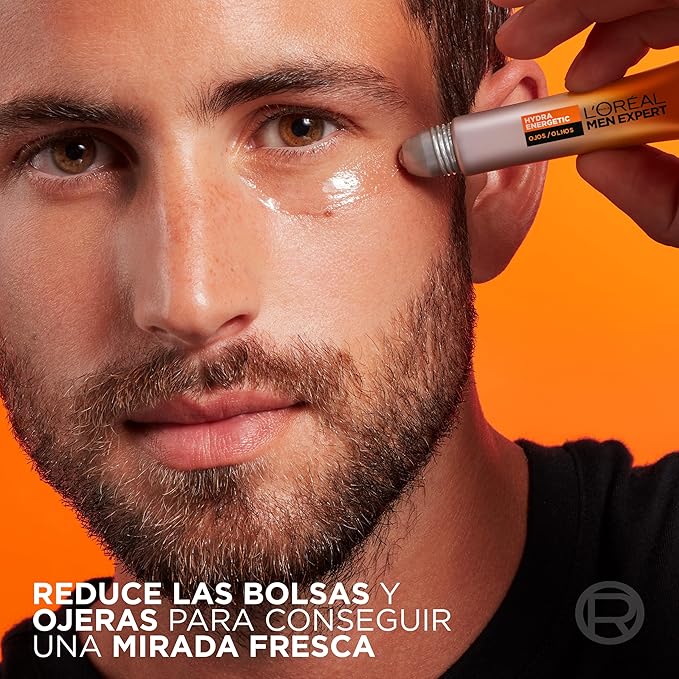 L'Oreal Paris Men Expert Gel Ultra Moisturising Anti-Fatigue Hydra Energetic – 10 ml Eye Roll-On-Velvo Beauty