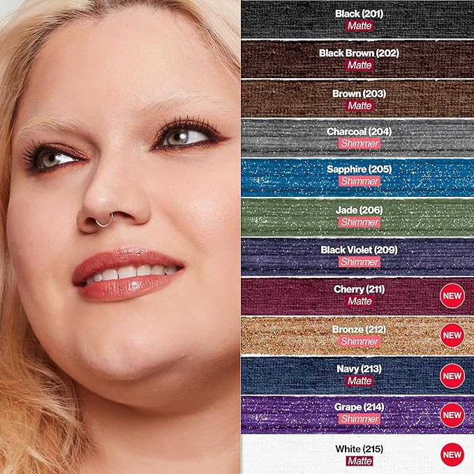 Revlon ColorStay Pencil Waterproof Eyeliner, Smudge-Proof, Eye Makeup with Built-In Sharpener, 206 Jade, 0.01 oz-Velvo Beauty