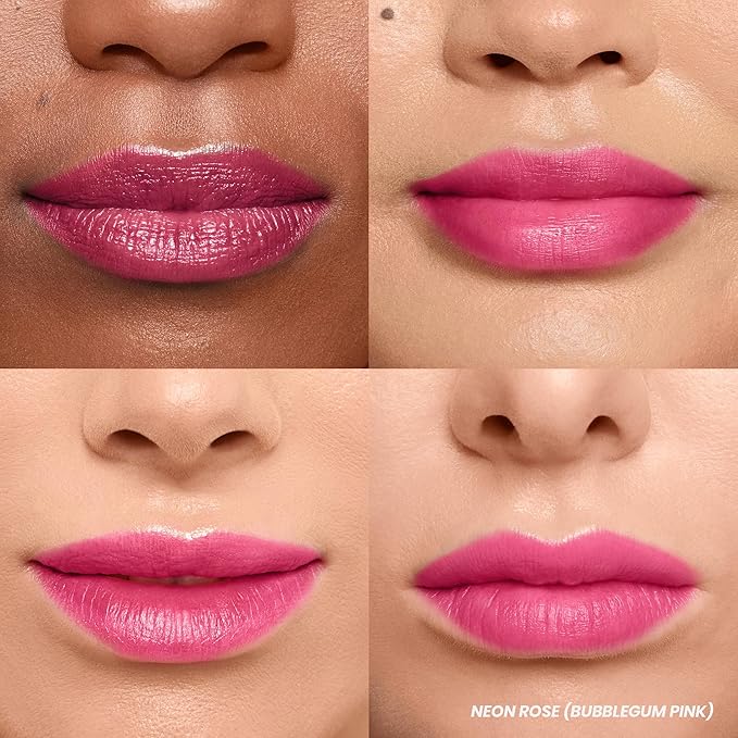Wonderskin Wonder Blading All Day Lip Stain Peel Off Masque - Long Lasting, Waterproof and Transfer Proof Pink Lip Tint, Matte Finish Peel Off Makeup (Neon Rose Masque)-Velvo Beauty