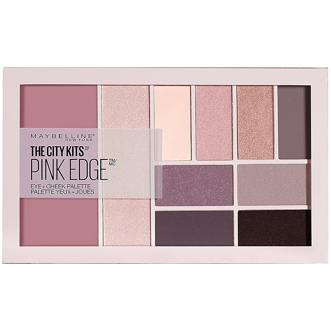 Maybelline The City Kits All-in-One Eye & Cheek Palette, Pink Edge, 0.42 oz.-Velvo Beauty