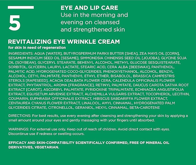 ANNEMARIE BÖRLIND – LL REGENERATION Eye Wrinkle Cream – Natural Vitamin C + E Anti Aging Eye Cream with LL BIOCOMPLEX for Smoothed, Brighter, and Plump Skin With New Elasticity – 1.1 Oz-Velvo Beauty