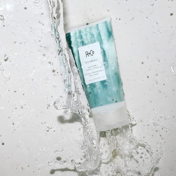 R+Co Waterfall Moisture and Shine Lotion | Lightweight Hair Hydration + Softness | Vegan + Cruelty-Free | 5 Fl Oz-Velvo Beauty