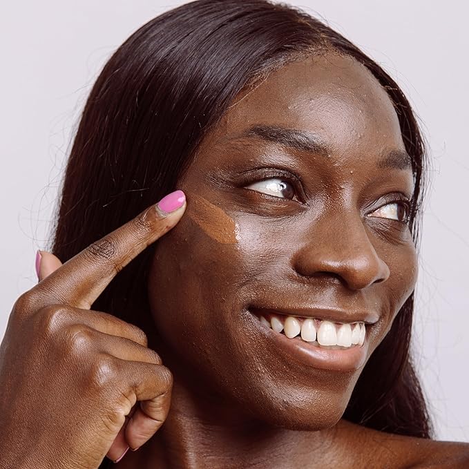 Naked Sundays BeautyScreen™ SPF 50 Mineral Peptide Foundation Tint – 2-in-1 Skin Tint & Mineral Sunscreen | Radiant, Buildable Coverage, Acne-Safe, Infused with Peptides (8 Golden Mahogany, 1.01 oz)-Velvo Beauty