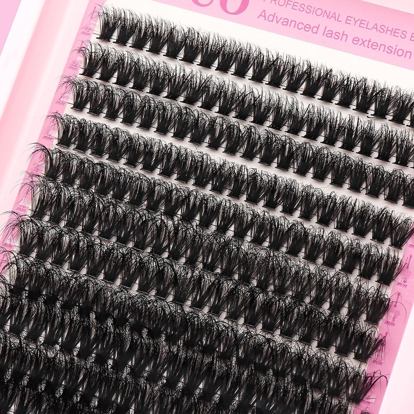 Lashes Clusters Kit Gift Packs 3 Styles 760Pcs with 2X Bond&Seal Volume Soft False Eyelash Extension 80D+100D D Curl Wispy Natural DIY Individual Fake Eyelashes Box for Beginners Bulk Pack-Velvo Beauty