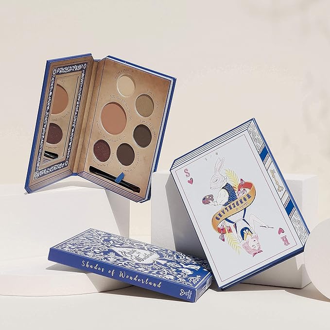 READY TO SHINE Shades of Wonderland Blush and Eyeshadow Palette - Highly Pigmented Shimmer Matte - Smooth With Moisturizing Jojoba Oil - Vegan and Cruelty Free - For All Skin Types-Velvo Beauty