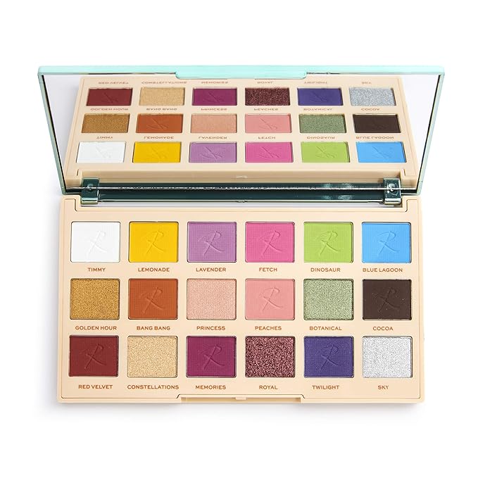 Makeup Revolution Eyeshadow Palette, x Roxxsaurus Colour Color Burst-Velvo Beauty