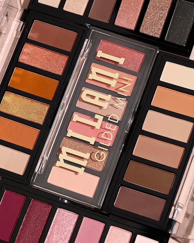 Milani Gilded Mini Eyeshadow Palette with 6 Matte & Shimmer Hues - Call Me Old-Fashioned-Velvo Beauty