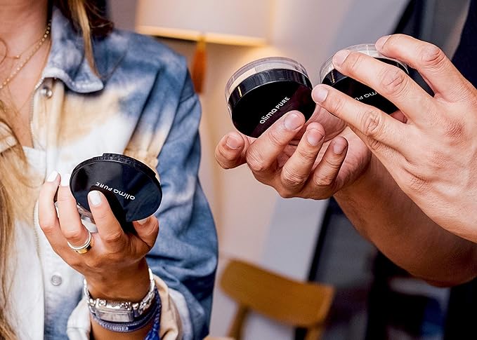 Alima Pure Matte Foundation Loose Mineral Powder Foundation Makeup, Loose Powder Makeup Oil Free Talc Free Powder, Natural Makeup Mineral Foundation Full Coverage Natural Foundation Powder .15 oz/4.5g-Velvo Beauty