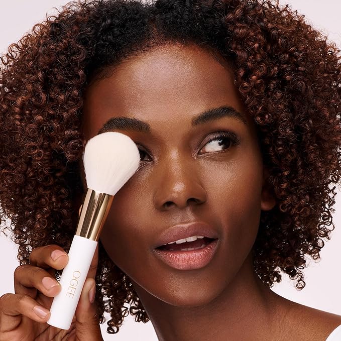 Ogee Powder Brush - Professional Quality Makeup Brush - Ultra-Soft Powder Setting Brush with Vegan Fibers for Flawless Application-Velvo Beauty