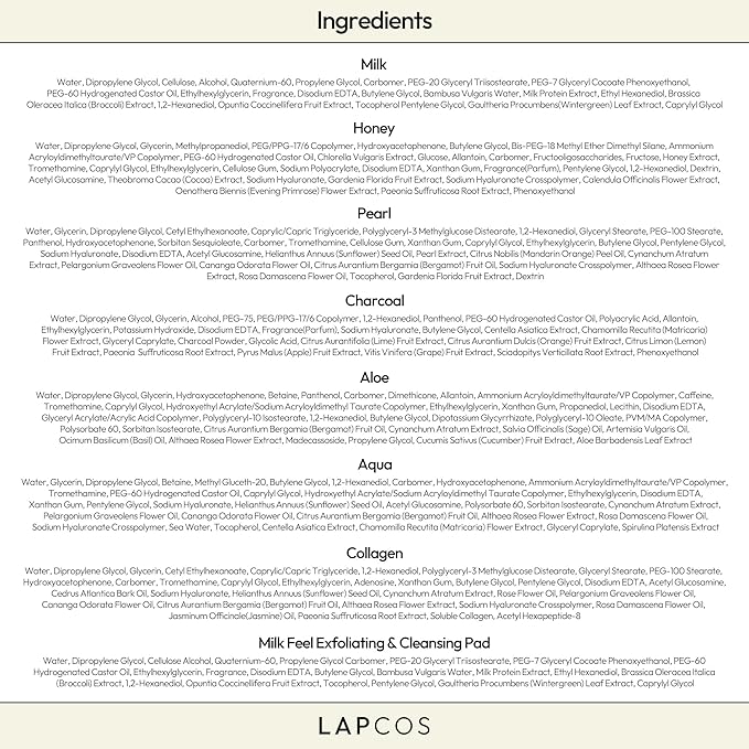 LAPCOS Daily Sheet Mask Variety Pack 7+1 (Version 1) Daily Face Masks - Hydrate, Clarify, Nourish, Exfoliate & Renew Skin, Korean Beauty Favorite (8 pack)-Velvo Beauty