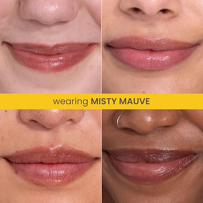 Burt’s Bees Back To School Gift Ideas, Tinted Boosted Balm, Misty Mauve, Hydrating Tinted Lip Balm with Vitamin C, E, and F Core, 24 Hour Lip Moisturizer, 100% Natural Origin, 1 Count, 0.16oz-Velvo Beauty