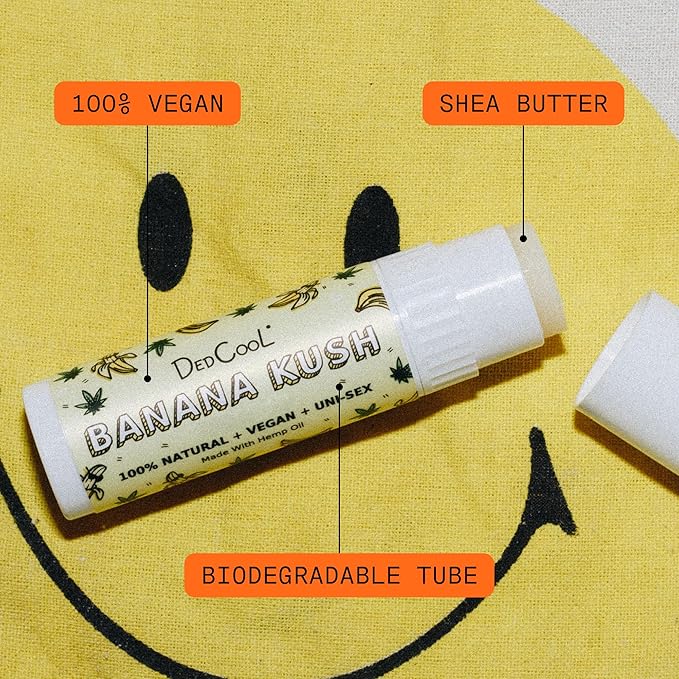 DedCool Lip Balm Stick (Marshmallow) Jumbo, Vegan, Flavored, Coconut Oil Lip Balm, Long Lasting, Moisturization, Hydrates Dry & Chapped Lips, Vegan, Natural, Clean, Non-Toxic, Fragrance For All-Velvo Beauty