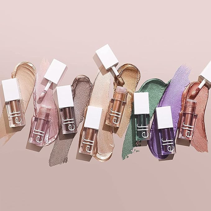 e.l.f. Liquid Metallic Eyeshadow, Gel Formula, High-Impact Multi-Dimensional Finish, One-Swipe Coverage, Supernova, 0.1 Fl Oz (3mL)-Velvo Beauty