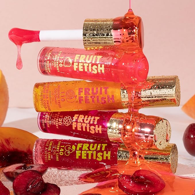 Milani Fruit Fetish Lip Oil Bundle with Vitamin E for Instant Hydration, Fruit Extract Infused Lip Treatment and Moisturizing Lip Gloss - Blackberry Agave + Lychee Nector, 2pk-Velvo Beauty