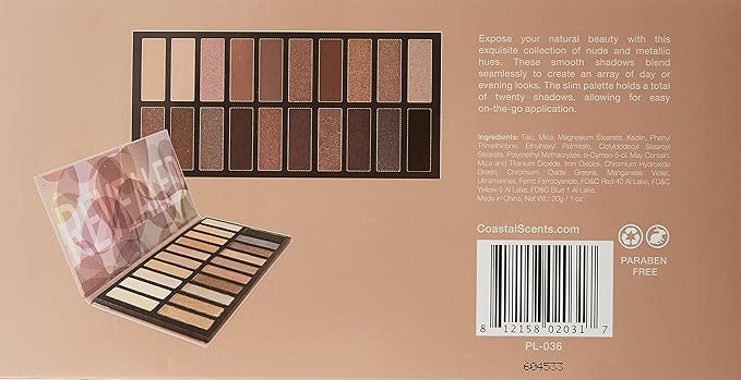 Coastal Scents Revealed Eye Shadow Palette (PL-036)-Velvo Beauty