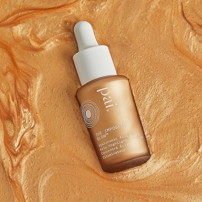 Pai Skincare - The Impossible Glow Organic Hyaluronic Acid + Sea Kelp Glow Drops | Natural, Vegan, Sensitive Skincare (Champagne, 1 fl oz | 30 ml)-Velvo Beauty