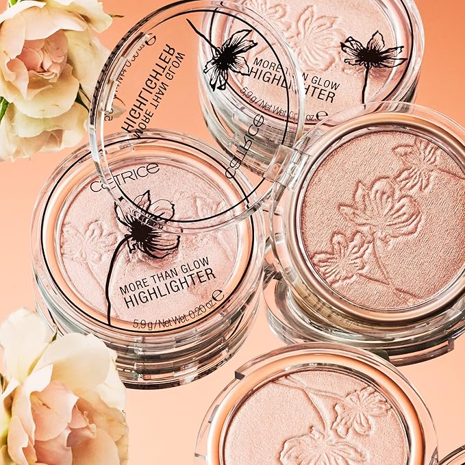 Catrice More Than Glow Powder Highlighter in Supreme Rose Beam with Silky Soft Texture for a Subtle Glow-Velvo Beauty